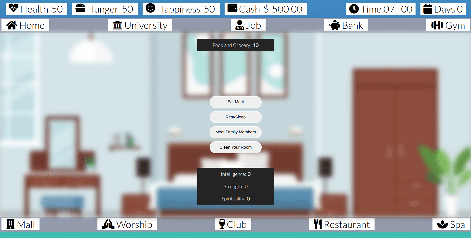 Screenshot of Life Simulator